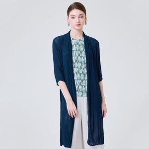 [요이츠]쉬폰 플리츠 로브 롱 7부 가디건_YI03WNPCT20