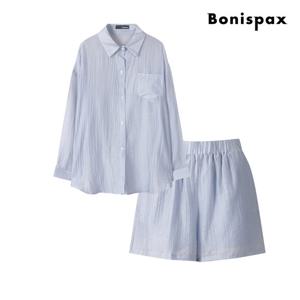 [보니스팍스(여성의류)]원 포켓 링클 셔츠 앤 팬츠 투피스 (XP6ST004M0)