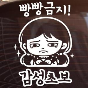 아트박스/제제데코 빵빵금지  감성초보 [초보운전스티커/자동차