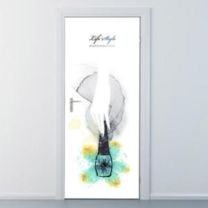 아트박스/낭만창고 ncbr002-산호색 설레임-현관문시트지