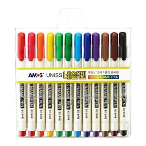 아트박스/이노아트1574 [아모스] 9600 유니스 네임펜 12색세트