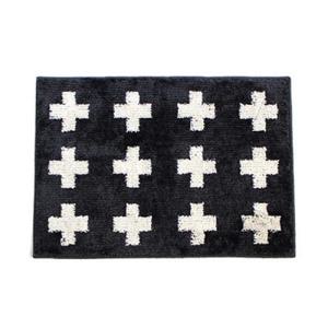 아트박스/홈앳 노르딕 크로스 발매트 (블랙) 45x65cm