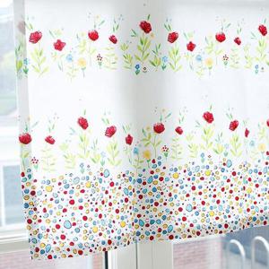 아트박스/모모제작소 플라워가든 북유럽 코튼 가리개커튼 81x100