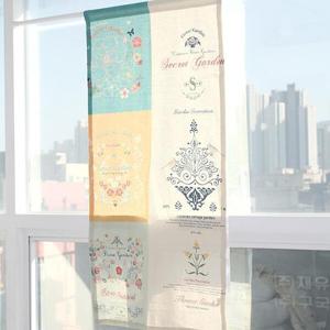 아트박스/모모제작소 비밀화원 북유럽 린넨 가리개커튼 68x132