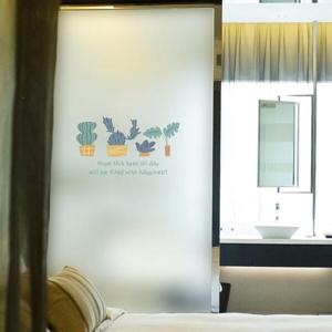 아트박스/낭만창고 ncdr110-선인장 화분-샤워부스 유리문시트지