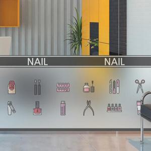 아트박스/낭만창고 dgse169-네일 픽토그램-반투명시트지