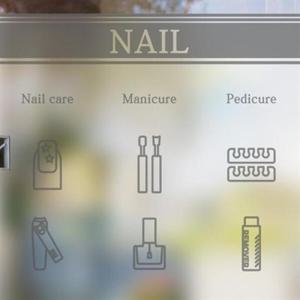 아트박스/낭만창고 dgse201-심플 네일 픽토그램-반투명시트지