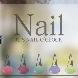 아트박스/낭만창고 dgcn342-심플 네일아트-무점착 반투명 창문