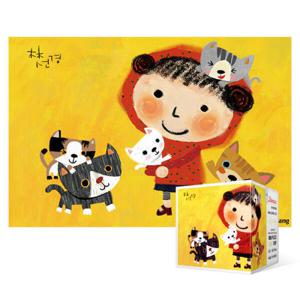 아트박스/퍼즐사랑 108피스 직소퍼즐 / 야옹이 친구 (미니)