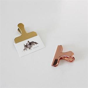 아트박스/홈앳 클래식 메탈 기본 집게 (골드 로즈골드)