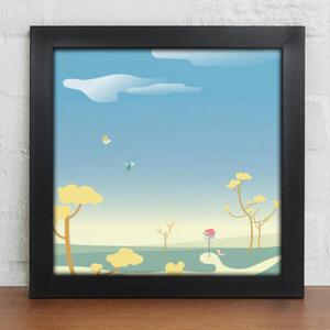 아트박스/꾸밈 cu319-감성일러스트_나무_인테리어액자_소