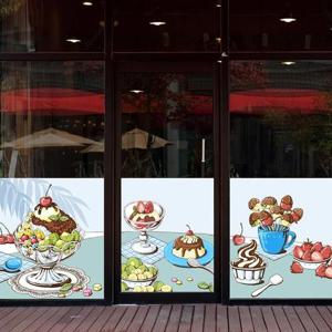 아트박스/낭만창고 nang277-눈꽃 과일빙수-뮤럴실사 시트지