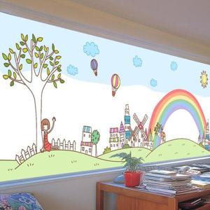 아트박스/낭만창고 nang290-바람의 언덕-뮤럴실사 시트지