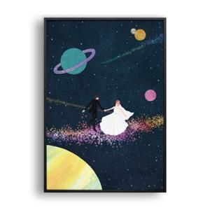 아트박스/올뉴프레임 웨딩댄싱 / 일러스트 액자