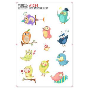 아트박스/꾸밈인스 A1234-꾸밈인스스티커_동화나라동물친구들8