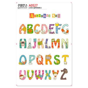 아트박스/꾸밈인스 A0527-꾸밈인스스티커_알파벳세트2