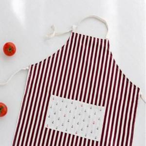 아트박스/리빙랜드마크 모던 스트라이프 베이직 앞치마 브라운