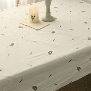 아트박스/앤코튼 라벤더자수 테이블보(직사각 2인용) 100x130