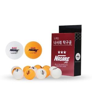 나사레 3성 12개입 탁구공 SSNSR12TB