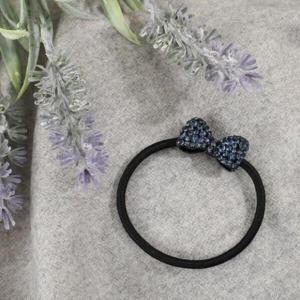 아트박스/위드마켓 [엔젤슈슈] 크리스탈 리본 큐빅 머리끈 블루