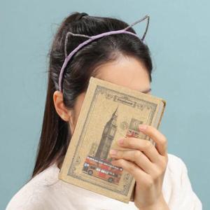 아트박스/위드마켓 [엔젤슈슈] 반짝이 고양이 귀 헤어밴드(핑크)