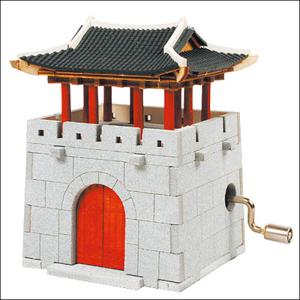 아트박스/퍼즐사랑 오르골 목재 입체퍼즐 - 영공방 성문(수동)