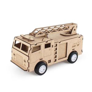 아트박스/퍼즐사랑 풀백 목재 입체퍼즐 - 119 소방차