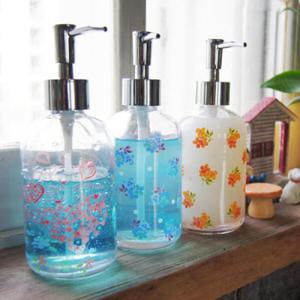 아트박스/컨츄리아이템 펌프식 다용도 유리병 3type