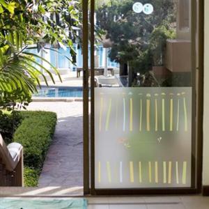 아트박스/낭만창고 dgcn015-비가 내릴땐-무점착 반투명 창문시트