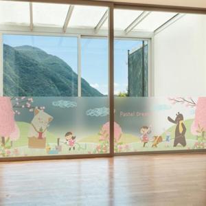 아트박스/낭만창고 dgcn141-봄봄-무점착 반투명 창문 시트지