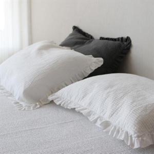 아트박스/홈앳 화이트 피그먼트 워싱 순면 베개커버50x70cm