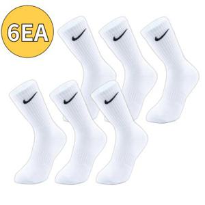 [6EA] 나이키 양말 에브리데이 쿠션 트레이닝 크루 삭스 화이트 SX7664-100