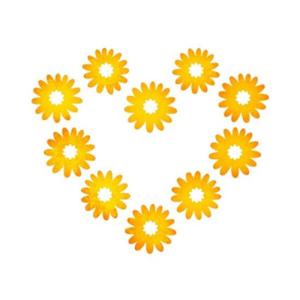 아트박스/블랭코 블랭코 스텐실도안507 꽃잎하트