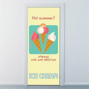 아트박스/낭만창고 nces185-시원한 아이스크림-현관문시트지