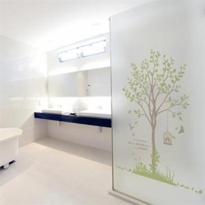 아트박스/낭만창고 ncdr009-자작나무-샤워부스 유리문시트지