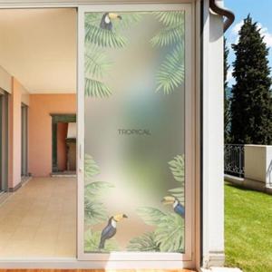 아트박스/낭만창고 ncdr041-트로피칼버드2-샤워부스 유리문시트