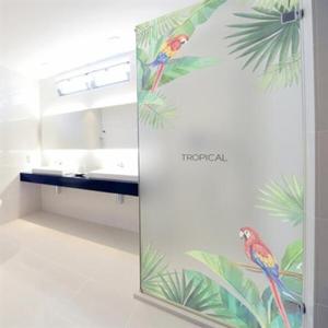 아트박스/낭만창고 ncdr042-트로피칼버드3-샤워부스 유리문시트