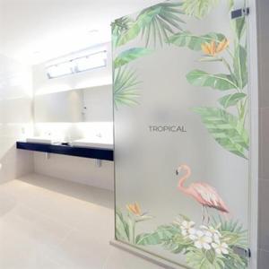 아트박스/낭만창고 ncdr043-트로피칼버드4-샤워부스 유리문시트