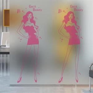 아트박스/낭만창고 ncdr044-겟잇뷰티-샤워부스 유리문시트지