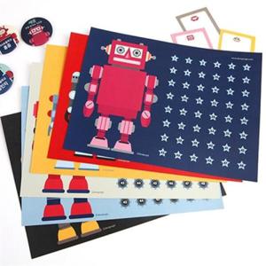 아트박스/디자인아지트 [기성]칭찬스티커판 set로봇A