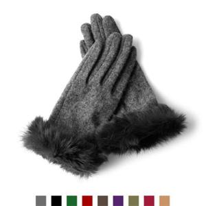 아트박스/넘버나인 스마트터치 토끼털 모직 장갑 M1717017