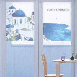 아트박스/낭만창고 dgho115-러브 산토리니-반투명시트지