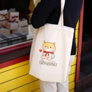 아트박스/캐릭터프렌즈 햄스 에코백 - 아이보리