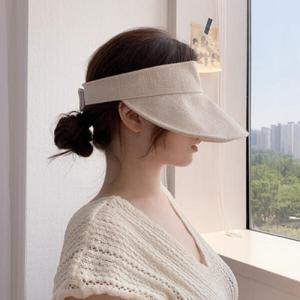아트박스/미니멜로즈 여름 베이직 린넨 모자 여성 돌돌이 썬캡