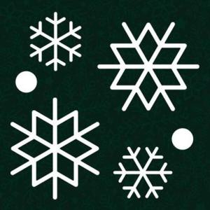 아트박스/리틀메테오 크리스마스 스티커 눈꽃 시트지 LMXM-003