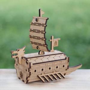 아트박스/퍼즐이야기 3D나무퍼즐 이순신 거북선 모형 만들기