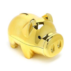 아트박스/위드마켓 골드 팬시 돼지저금통(올금장) (대) 잔돈저금