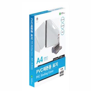아트박스/오피스큐 PVC제본표지 A582 7 A4 0 3mm 투명 100매 권