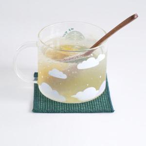 아트박스/메이메이 new 코튼 누비 오버스티치 코스터 (그린)