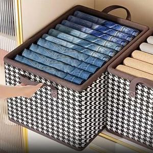 아트박스/예은 하운드체크 옷정리함 리빙 수납 박스 정리함 수납